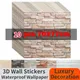 10PCS Self Adhesive Foam Wallpaper Waterproof 3D Brick Wall Panel Living Room Bedroom Brick Papers