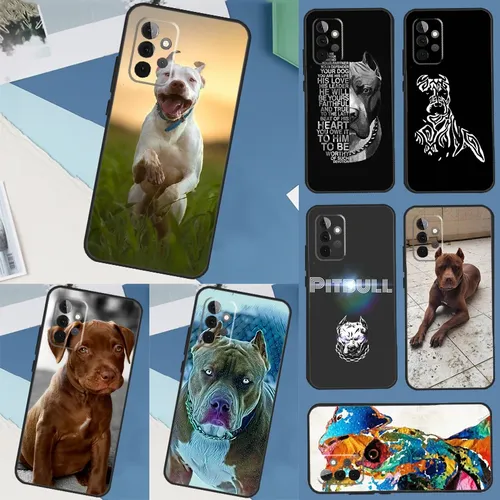 Süße Pit Bull Dog Pitbull Fall für Samsung Galaxy A14 A24 A34 A54 A12 A22 A32 A52 A13 A33 A53 A51