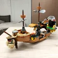 1152 stücke Luftschiff Bausteine Boots modell kreatives Spiel Piraten schiff Steine für Kinder