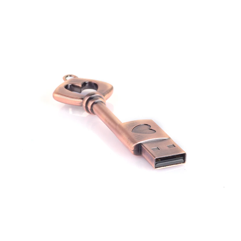 Stick 128GB schlüssel usb stick 64GB 32GB 16GB 8GB 4GB usb-stick 256GB metall wasserdicht Herz liebe stift stick für die geschenk Image