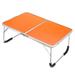 Unique Bargains Foldable Laptop Table Portable Desk Bed Tray Tables Orange