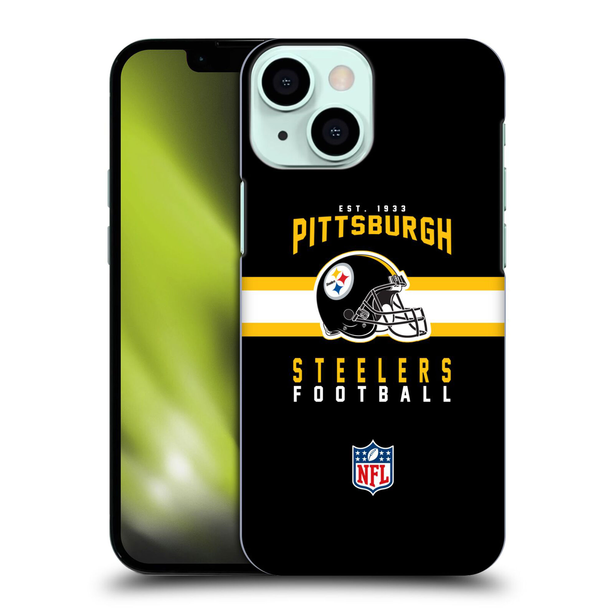 Pittsburgh Steelers Helm-Typografie-Hartschalen-Handyhülle - iPhone Image