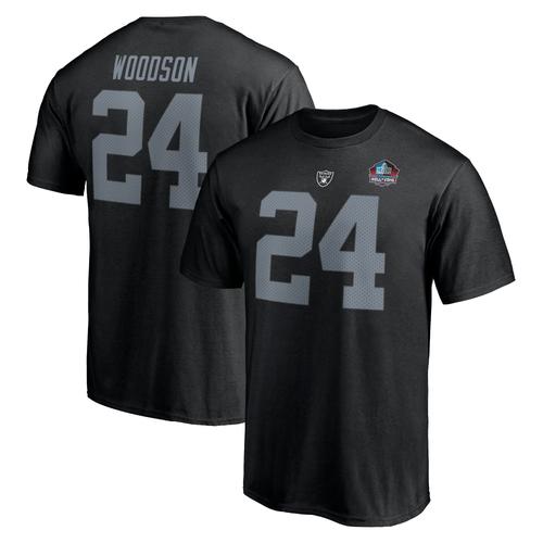 Las Vegas Raiders Hall of Fame Name & Number T-Shirt - Woodson - Herren