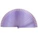Leadrop Folding Fan Smooth Opening/Closing Plain Classical Art Craft Fine Texture Stage Performance Decoration Chinese Style Dance Retro Folding Hand Fan for Party