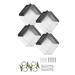 4PCS Hanging Solar Lights Ice Brick Colour Changing Solar Garden Fence Lights IP65 Waterproof Garden Fence Lights