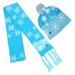 Sokhug Deals Christmas Hat LED Light Knitted Cap Scarf Set Winter Warm Xmas Headdress Neckerchief Kits For Kids & Adults