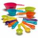 14 Pcs Multi Color Plastic Measuring Cups and Spoons Set
