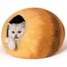 Cat Cave Cube Indoor Pet Bed with Mouse Toy