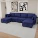 Modular Sectional Sofa U Shaped Modular Couch with Reversible Chaise Modular Sofa Sectional Couch with Storage Seats