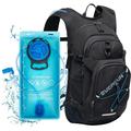 EVERFUN Hydration Backpack 18L Hiking Pack with Water Bladder 3L/101oz Pouch Insulated Hydropack Bag Day Pack Rucksack for Biking Running Skiing - Black