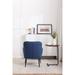 Modern Sloped Arms Armchair Velvet Barrel Chair Lounge Chairs Blue Button Tufted Dining Desk Chairs Single Sofa Side Chairs