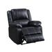 PU Leather Power Motion Recliner Home Theater Seating w/Reclining Footrests and USB Port for Livingroom,Black