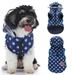 Dog Winter Coat Polka Dot Dog Winter Coat Windproof Cozy Cold Weather Dog Coat With Zipper Dog Warm Jacket Dog Vest for Small Medium Dogs with Hat