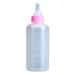 Farfi 60ml Pet Milk Bottle Clear Scale Silicone Nipple Portable Cat Baby Dog Baby Feeding Bottle Pet Supplies (Pink)