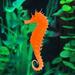 Hxoliqit Aquarium Fish Tank Landscaping Decor Glowing Effect Animal Sea Horse Ornament Home Supplies Household items Small Household appliance