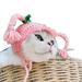 Farfi Cute Cartoon Handmade Dog Cat Hat Animal Party Costume Cap Pet Decor Accessory (Pink M)