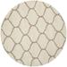 SAFAVIEH Hudson Arline Plush Geometric Shag Area Rug Ivory/Beige 11 x 11 Round