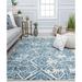 Rugs America GA20A Ocean Froth Abstract Vintage Blue Area Rug 2 0 x3 0 Ideal for Living Room Bedroom Dining Room and More