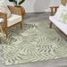 Nourison Garden Oasis Indoor/Outdoor Ivory Green 4 x 6 Area Rug (4x6)