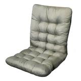 KQJQS Patio Chaise Lounger Cushion Indoor/Outdoor Cushions Rocking Chair Sofa Cushion with Ties Thick Padded Swing Bench Cushionï¼Œ13.7Ã—27.5Inch (Gray)