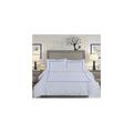 YhbSmt Soft Brushed 600TC Egyptian Cotton Duvet Cover Set With 3-Line Embroidery. Size:Emperor Color:Medium Blue