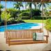 Teak Wood Elzas Double Outdoor Patio Swing