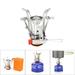 Weloille Ultralight and Portable Camping Stove Backpacking Stove Pocket Camp Stove with Piezo Ignition