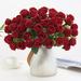 Jacenvly Grinch Christmas Decorations Clearance 1Pc Artificial Flower Home Decor Single Branch Simulation Rose for Wedding Fake Rose Ecologically Friendly for Party Exquisite Decor Christmas Trees