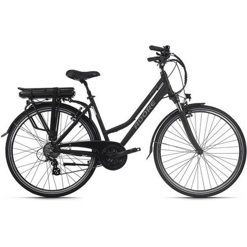 ADORE E-Bike Pedelec E-Bike Damen Cityrad 28“ Adore Marseille schwarz, Größe 48 in Schwarz