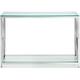 Miami Console Table - Comes in Glass and Chrome or Glass and Gold