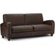 Vivo Brown Leather 3 Seater Sofa