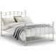 Sophie White Metal Bed - Comes in Single, Double and King Size