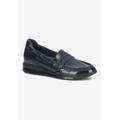 Women's Dannon Flat by Ros Hommerson in Navy Crinkle Patent (Size 10 1/2 N)