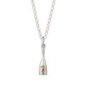 Women's Silver / Gold Sterling Silver Champagne Bottle Necklace Lily Charmed