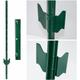Metal Fence Posts 140cm for wire-netting fences - grün
