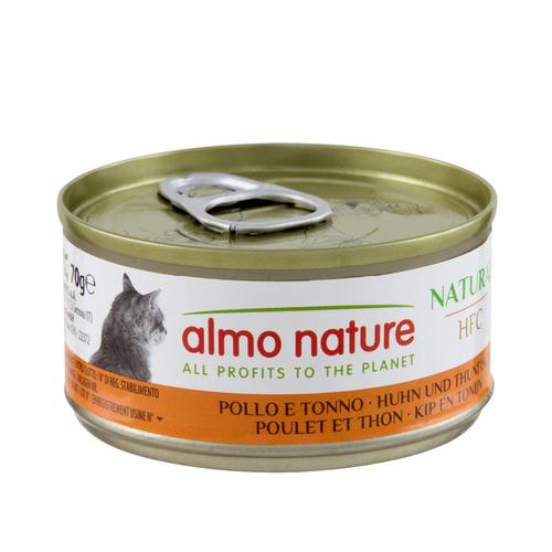 6x70g Chicken & Tuna HFC Natural Cans Almo Nature Wet Cat Food