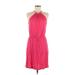 Old Navy Casual Dress - Mini Halter Sleeveless: Pink Print Dresses - Women's Size Medium