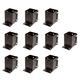 10 x Fence Post Holder 100mm posts Support Flush Fit Shoe Anchor Clamp Grip Brown for 100mm x 100mm posts (4") Eliza Tinsley Swiftpost, Pack of 10
