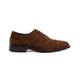Mens Black Brown Suede Leather Oxford Full Brogue Shoes Classic Retro Lace ups [2059-S7-KHAKI-45EU,11UK]
