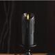 Luminara Black Wax Drip Flameless Candle LED Battery Operated Moving Flame Lights Pillar Unscented Real Wax with Dripped Edge, Timer (3 x 6.5 inch)