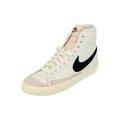 NIKE Womens Blazer Mid 77 Trainers CZ1055 Sneakers Shoes (UK 4 US 6.5 EU 37.5, White Black sail 100)