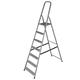 DRABEST Home Steel Ladder with Powder-Coated Finish & Platform – Step Ladder 7 Step with Platform – Lightweight Step Ladder – Foldable Ladder for Home – 125 Kg – 52x219x8cm