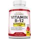 Vitamin B12 6,000 mcg Maximum Strength Fast Acting Formula Strawberry Flavor Nuggets Promotes Energy Production Supports The Nervous System 60 Nuggets Once a Day