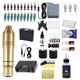 Tattoo Pen Kit Tattoo Kit Complete Tattoo Machine Kit,Complete Tattoo Pen Kit – Versatile, Quiet, And Precise Tattooing Experience – Ideal for Professional Artists,Gold