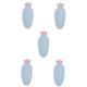 ABOOFAN 5 Sets Silicone Water Injection Bag Injection Hot Water Bottle Hot Water Bag for Hot Compress Bottle Portable Hot Water Bag Menstrual Purple Warm Water Bottle Heating Silica Gel