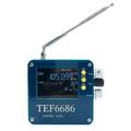 TEF6686 Portable Shortwave Radios Receiver LW/HF/FM/AM Full Band Radio Built-in 3000mAh Battery 3.2inch LCD Diplay with Telescoping Antenna