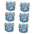 ibasenice 6 Pcs Diaper Pants Washable Pocket Nappy Newborn Swim Diapers Potty Training Briefs Reusable Diapers Reusable Cloth Diapers Diaper Newborn Disposable Baby Swimsuit Stretch Fabric