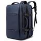 BANGE 35-45L Travel Backpack,hand luggage carry on backpack，Water Resistant Durable Fit for17.3inch laptop for men and women (BLUE, M)