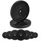 G5 HT SPORT Rubber Cast Iron Discs Diameter 25 mm Hole for Gym and Home Gym from 0.5 to 20 kg for Dumbbells and Barbells (1 x 10 kg)