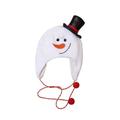 GYMCOR Christmas Hat Adult Children's Hat Children's Brushed Cloth Long Rope Cartoon Snowman Elk Hat Christmas Hat Christmas Tree Hat Decoration (Size : 1pc, Color : Snowman)